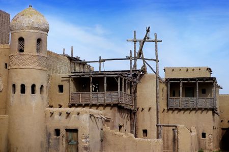 ancient city of nomadic tribes in the Middle Asia, Kazakhstanの写真素材