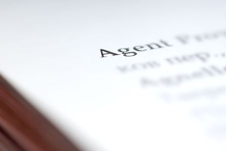 Extremely close-up photo of the message on the documentの写真素材