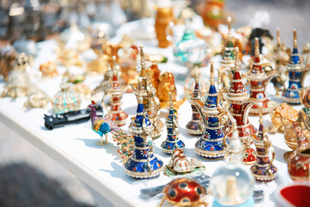 Knickknacks at the open-air marketの写真素材