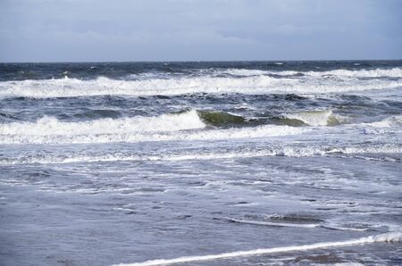 Rough water and waves in Pacific Oceanの写真素材