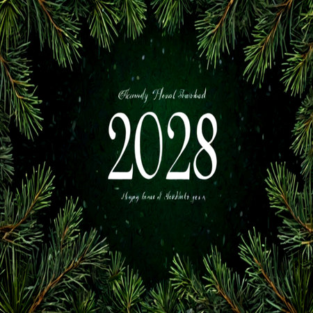 Christmas greeting card. Happy New Year. Greeting card.