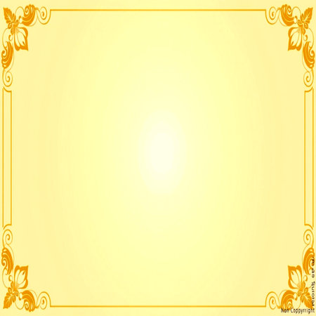Yellow background with golden ornament and place for text. Vector illustration.の写真素材