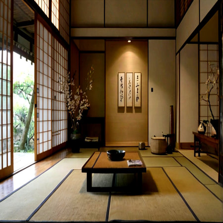 Japanese-style room in the Japanese-style house, Tokyo, Japanの写真素材