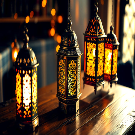 Lanterns in the interior.の写真素材