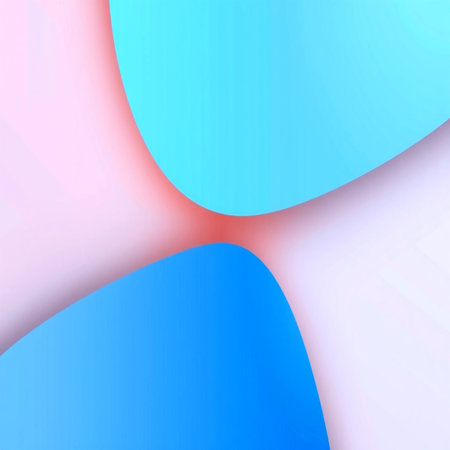 Abstract background with blue and pink lines. 3d render illustration.