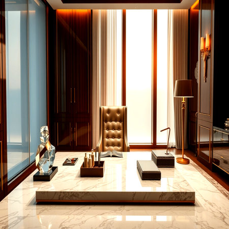 Interior of a modern room, 3d render image.の写真素材