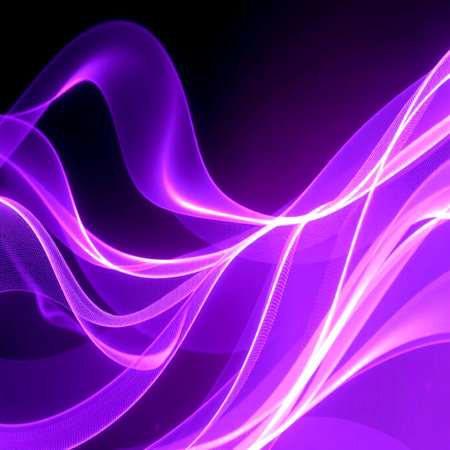 abstract background with smooth lines in purple and violet colors, smooth linesの写真素材