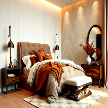 3d rendering of bedroom interior in classic style. 3d renderの写真素材