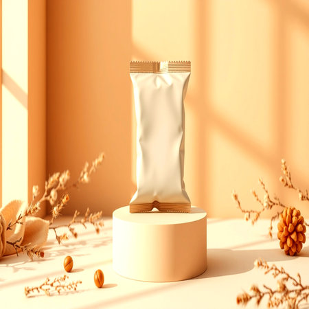3d render of white plastic package mockup for cosmetics product design