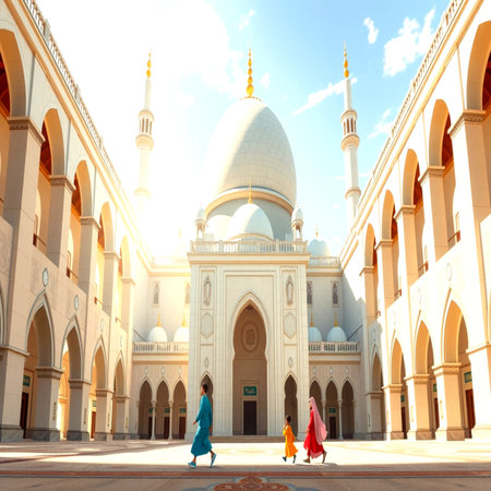 Sheikh Zayed Grand Mosque in Abu Dhabi, United Arab Emirates