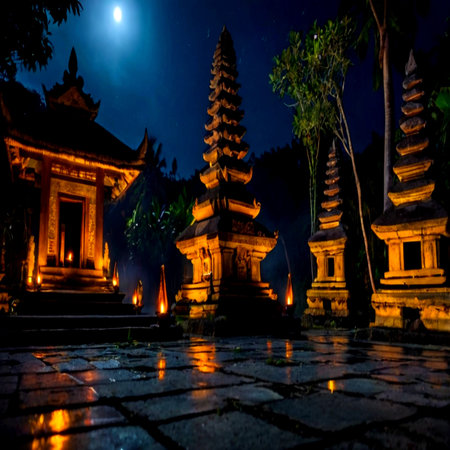 Background with mosque, moon and starry skyの写真素材