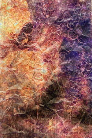 Old and antique texture paper with grungeの写真素材