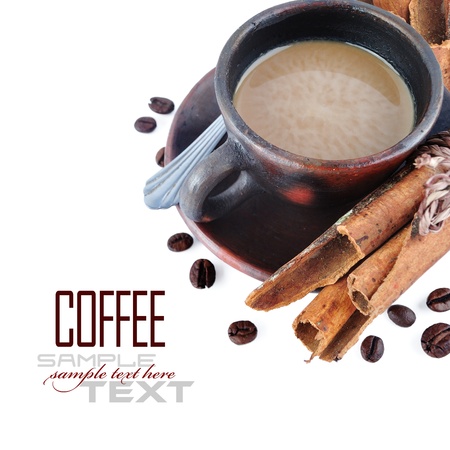 Coffee Break Menu ( With coffee ingredient, sample text )の写真素材