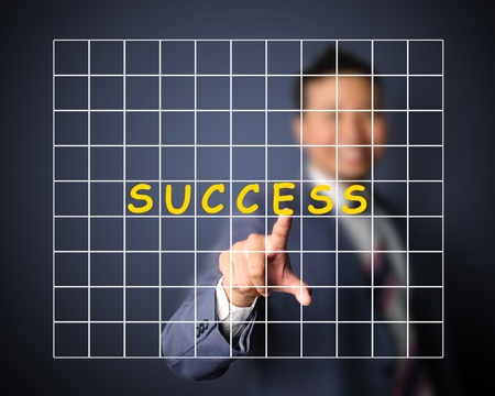 Business man designed graph of successの写真素材