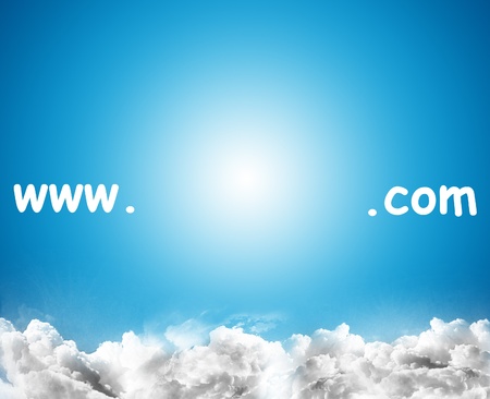 website address templateの写真素材