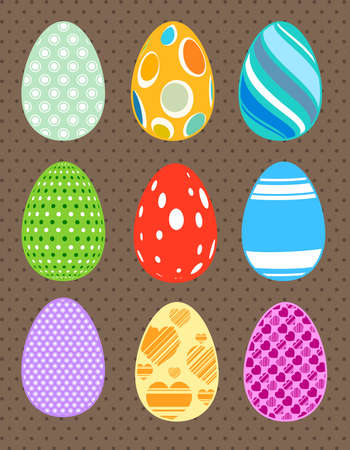 easter eggs backgroundのイラスト素材