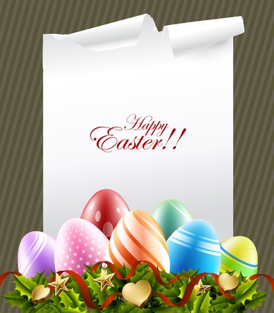 easter eggs backgroundのイラスト素材
