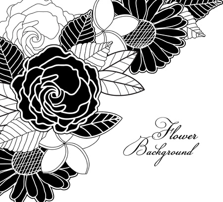 Flower background のイラスト素材