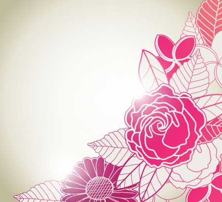 Flower background のイラスト素材