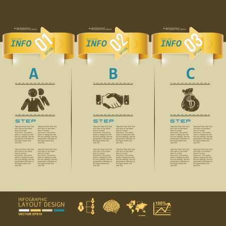 Modern business design for template, infographic, website, symbolのイラスト素材