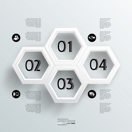Modern business design template  Can be used for vector eps10 design, work flow layout, diagram, number options, step up options, web design, banner template, info graphicのイラスト素材