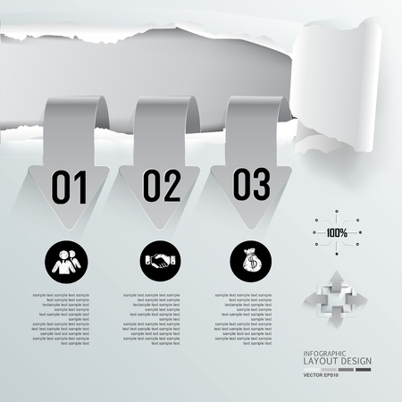 Modern business design for template, infographic, website, symbolのイラスト素材