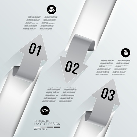 Modern business design template, infographic, website のイラスト素材