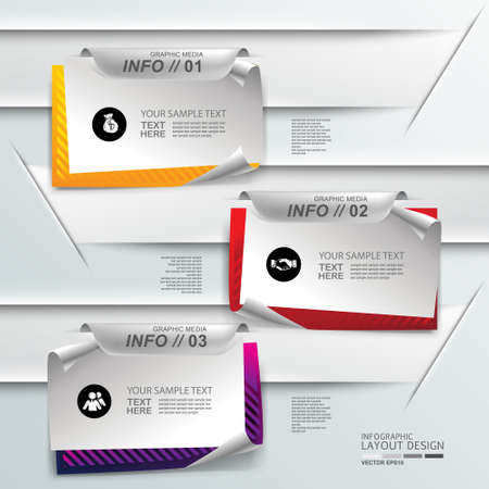 Business paper for template   info graphic   design   background   lyout   websiteのイラスト素材