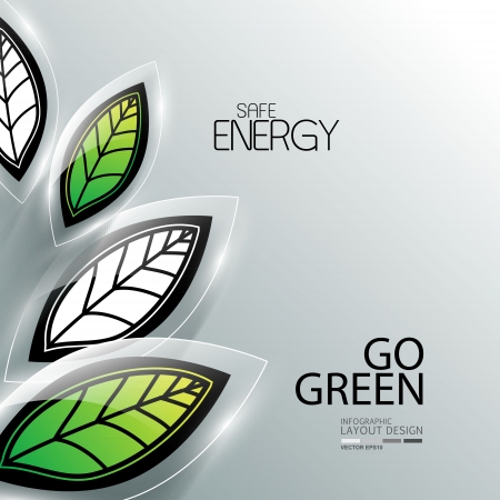 Infographic for nature and go green  のイラスト素材