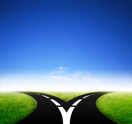 Different way backgroundの写真素材