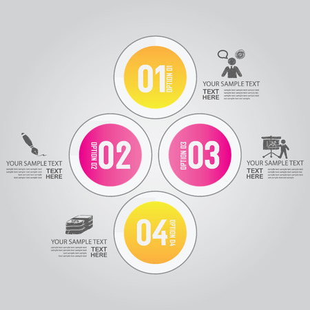 Modern design for business 3D options diagram info graphic  Vector illustration  Info graphic  Layout design  Template  Web designのイラスト素材