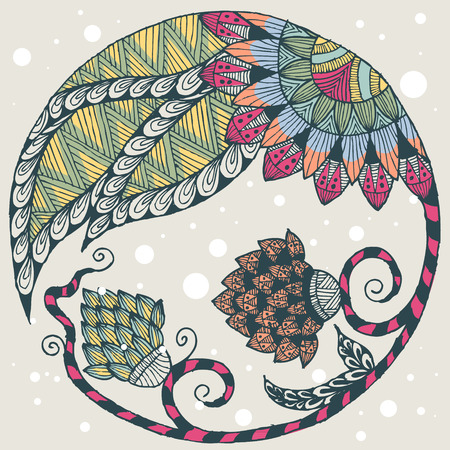 floral backgroundのイラスト素材