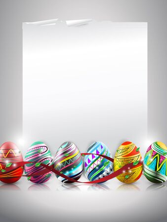 Easter eggs backgroundのイラスト素材