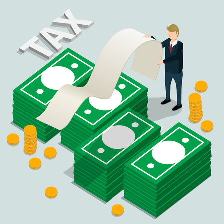 business finance taxのイラスト素材