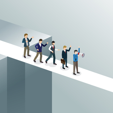 businessman promoter for successのイラスト素材