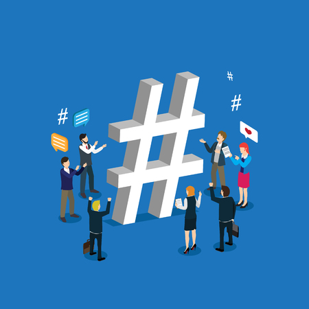 business technology internet media like and shareのイラスト素材