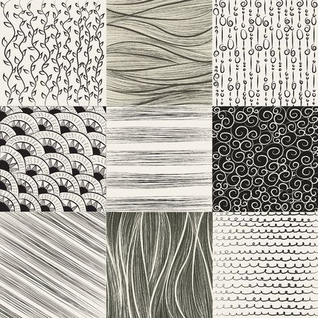 pattern background setのイラスト素材