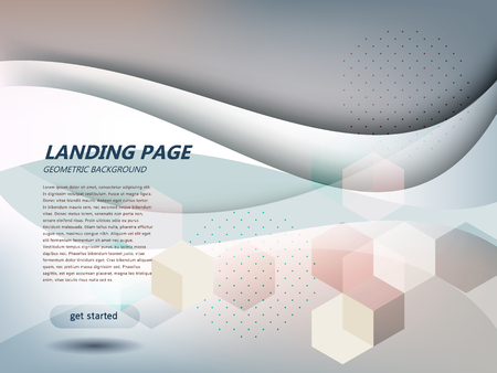 Website landing page abstractのイラスト素材