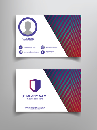business card template designのイラスト素材