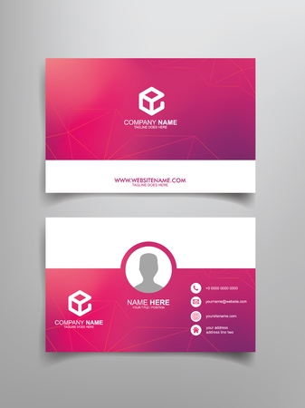 business card template designのイラスト素材