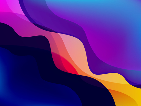 Abstract colorful wave backgroundのイラスト素材