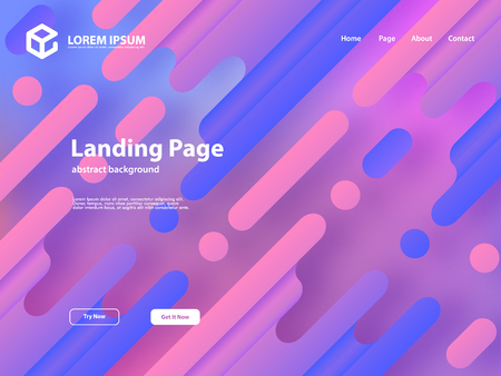 web landing page template background with abstract designのイラスト素材
