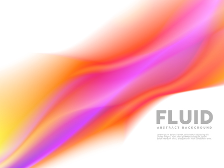 fluid abstract design templateのイラスト素材