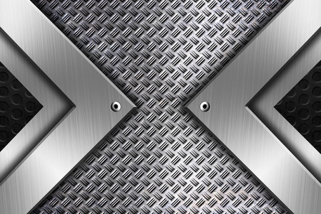 Modern metal framing background templateの写真素材