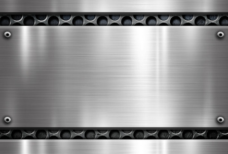 Shiny metal  for templateの写真素材