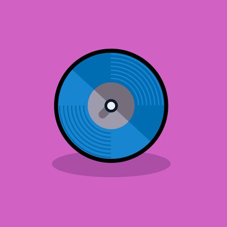 DVD icon with flat design conceptのイラスト素材