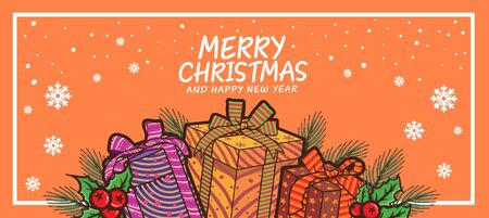 Christmas banner for layout design backgroundのイラスト素材