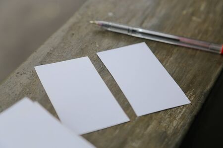 business card template design for mock upの写真素材