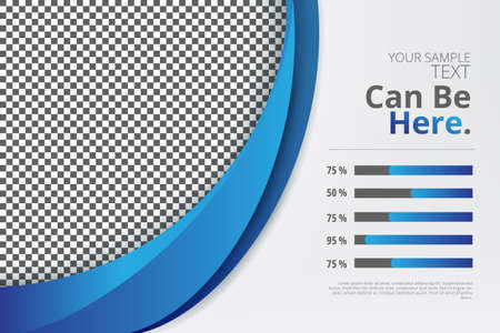 business layout design frame background templateのイラスト素材