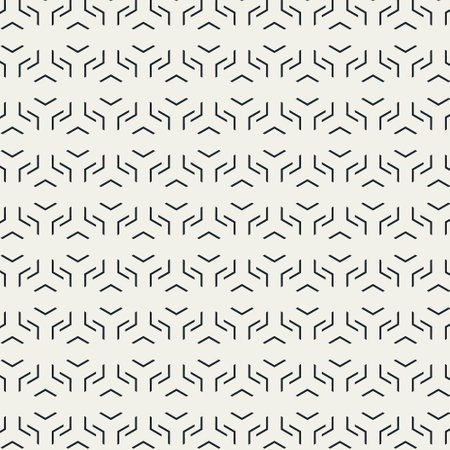 Vector seamless pattern. Modern stylish texture. Repeating geometric background. Linear graphic design.のイラスト素材